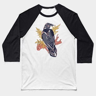 Graphic Fall Crow Baseball T-Shirt